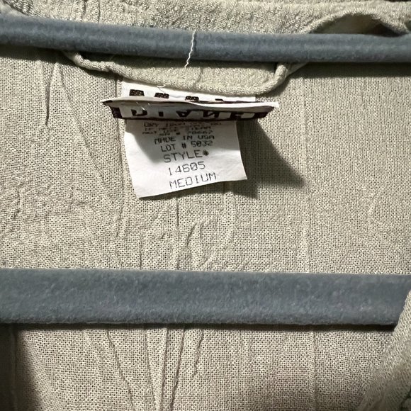 Sage Green Ruffle Button Down Blouse - Picture 4 of 4